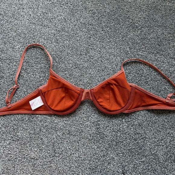 Xhilaration Swim Juniors' Rust Metallic Sparkle Underwire Bikini Top - small 0-2 - Picture 5 of 5